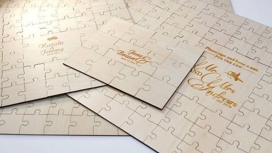 Puzzel met gravering - Het Laser Lokaal