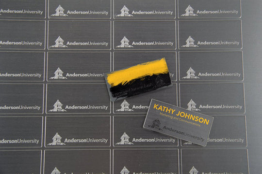 Graveerplaat zwart/wit - Het Laser Lokaal