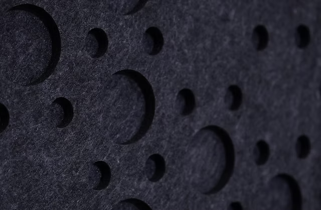 Polyester (PET) felt black