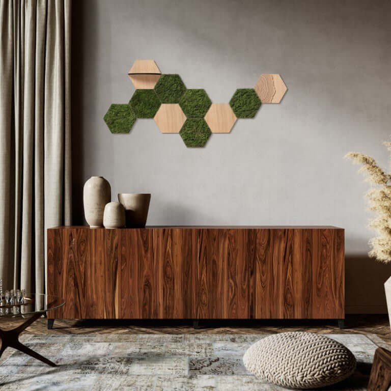 Modulaire houten wanddecoratie van Growing Concepts