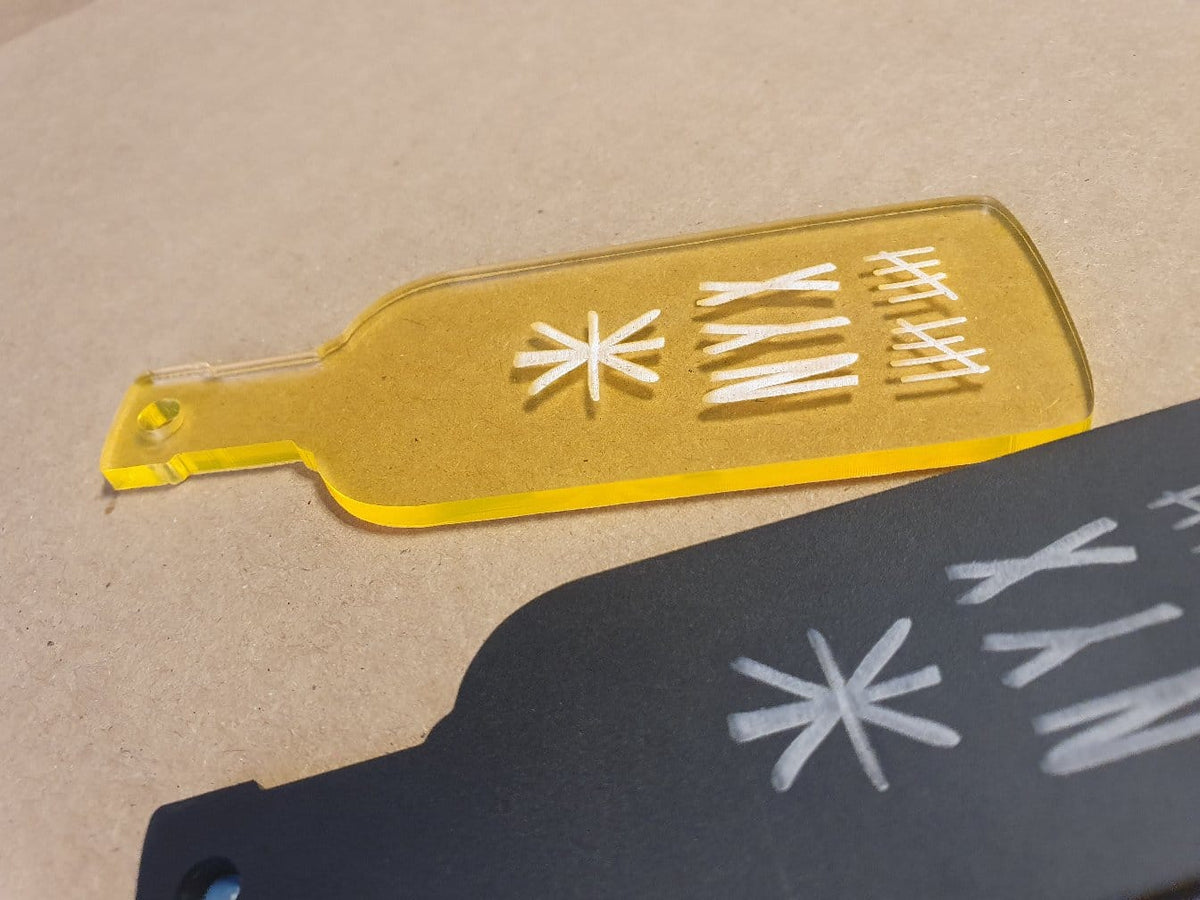 Gekleurde acrylaat sleutelhangers voor Club NYX