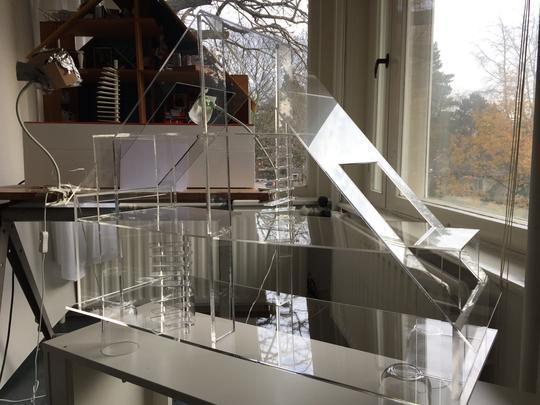 Transparant modelhuis van 3 mm lasergesneden acrylaat