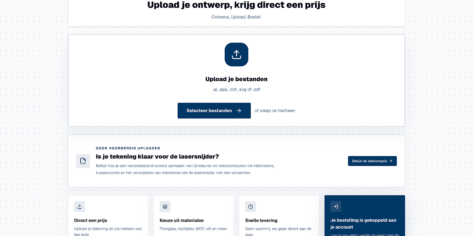 Ordering online, step by step
